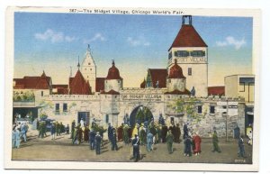 Postcard The Midget Village Chicago World's Fair IL Century of Progress