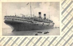 Navigazione Generale Italiana Augustus Steamship Antique Postcard J69494