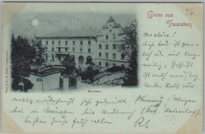 Antique Kurhaus Traunstein Postcard Bavaria Germany 1897 Litho H81 as is