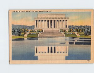 Postcard Lincoln Memorial And Mirror Pool, Washington, District of Columbia