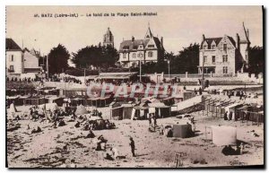 Old Postcard Batz The bottom of the Beach Saint Michel