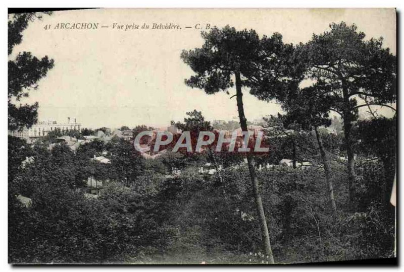 Old Postcard Arcachon Vue Prize Du Belvedere