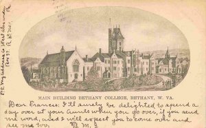 Main Building Bethany College Bethany West Virginia 1907 postcard