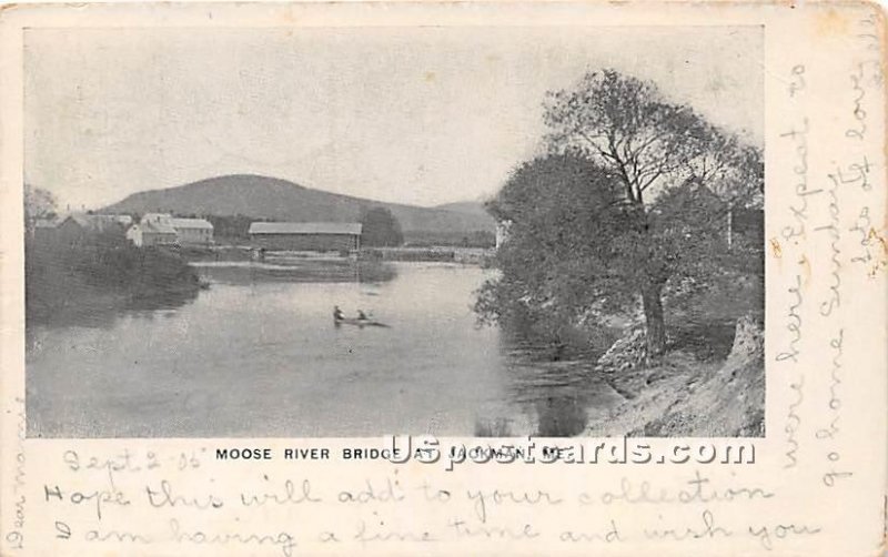 Moose River Bridge in Jackman, Maine