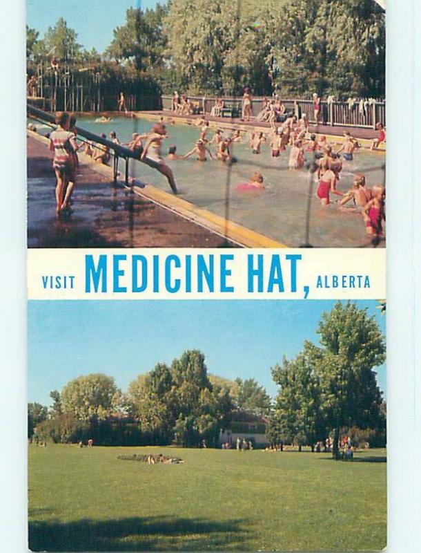 Unused Pre-1980 TOWN VIEW SCENE Medicine Hat Alberta AB p9206