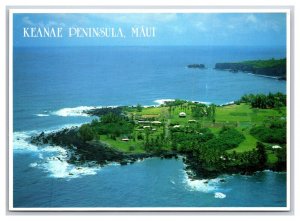 Keanae Peninsula Aerial View Maui Hawaii HI UNP Continental Postcard O21