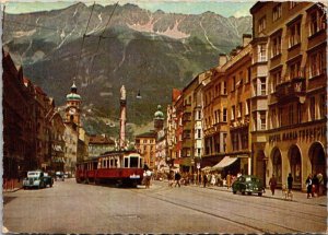 Austria Innsbruck Trolley On The Maria-Theresien Street