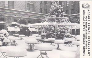 Illinois Chicago Jacques French Restaurant Winter Dining Room