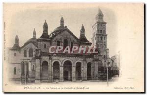Old Postcard Perigueux The portal Périgueux Cathedral