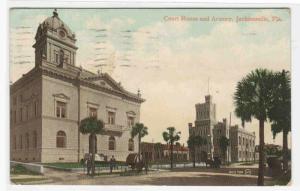 Court House Armory Jacksonville Florida 1911 postcard