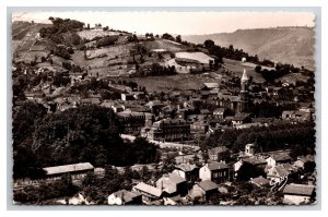 RPPC Birds Eye View Decazeville Aveyron France UNP Postard Y12