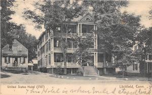 United States Hotel Litchfield Connecticut postcard