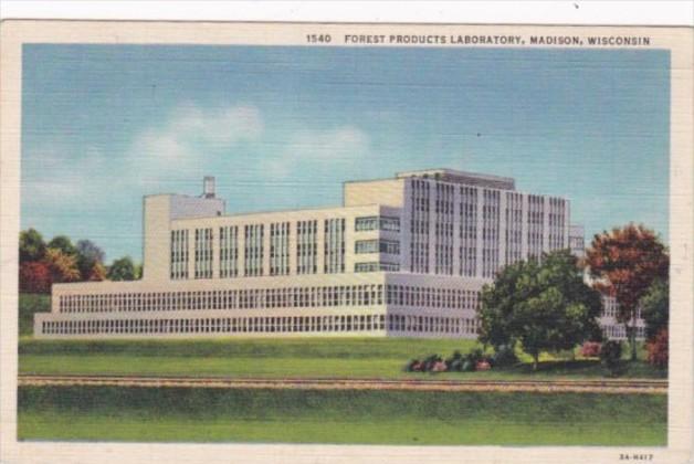 Wisconsin Madison Forest Products Laboratory 1936 Curteich