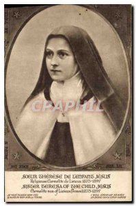 Postcard Old Sister Therese L Jesus child