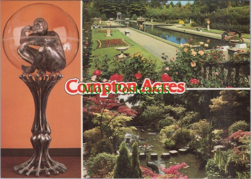 Dorset Postcard - Compton Acres, Poole. Italian Garden, Japanese Garden RR19148