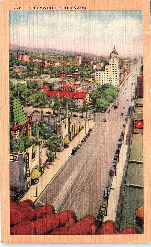 Postcard BUILDING SCENE Hollywood California CA AI5940