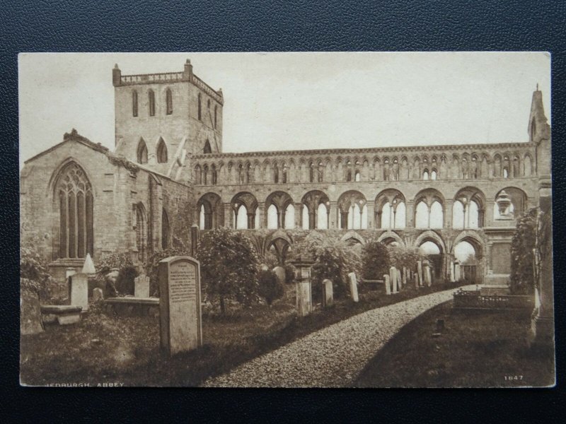 Scotland JEDBURGH ABBEY - Old Postcard by A.R. Edwards & Son of Selkirk