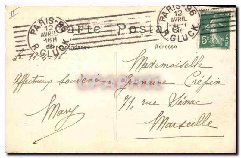 Old Postcard Paris Arc de Triomphe de L'Etoile