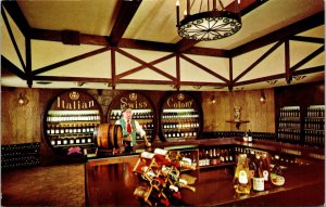 Interior of The Wine Shop Italian Swiss Colony Winery Asti California Postcard