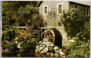 Cape Cod Massachusetts MA, Historic Water Mill with Lush Surroundings, Postcard