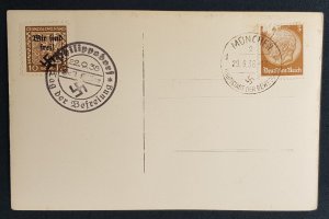 GERMAN EMPIRE THIRD 3rd REICH PROPAGANDA - ADOLF HITLER BENITO MUSSOLINI