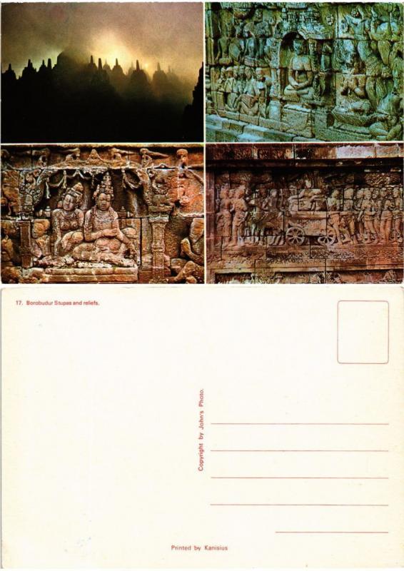 CPM  Indonesie - Borobudur Stupas and Reliefs  (694504)