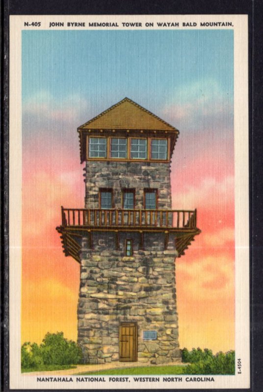 John Byrne Memorial Tower,Nantahala National Forest,Western North Carolina