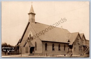 K49/ Cincinnati Ohio RPPC Postcard c1910 St. Francis De Sales Church 139