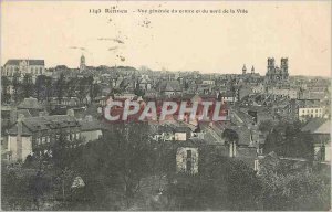 Old Postcard Rennes General view of the center and north of the City