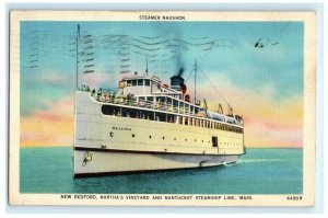 Steamer Naushon Nantucket Martha's Vineyard Steamship Postcard (X5)