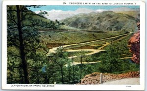 Postcard - Engineers Lariat On The Road Lookout Mountain - Colorado