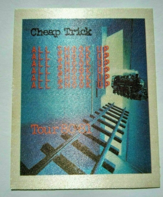 Cheap Trick All Shook Up Backstage Pass Original 1980-1981 Rock Concert Tour 