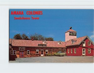 Postcard Smokehouse Tower, Amana Colonies, Amana, Iowa