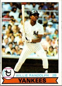 1979 Topps Baseball Card Willie Randolph New York Yankees