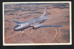 AMERICAN AIRLINES AVIATION FLAGSHIP VINTAGE ADVERTISING POSTCARD