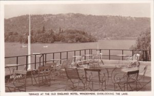 England Windermere Terrace At The Old England Hotel Overlooking The Lake Real...