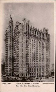 New York City United States Realty Building Real Photo Vintage Postcard