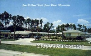 Sun N Sand Hotel Court, Bilori, MS, USA Motel Hotel 1957 light wear, postal u...