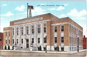 Postcard BUILDING SCENE Rochester Minnesota MN AI0597