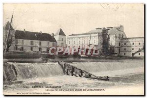 Coutras Old Postcard Falls of & # 39isle to Laubardemont plants