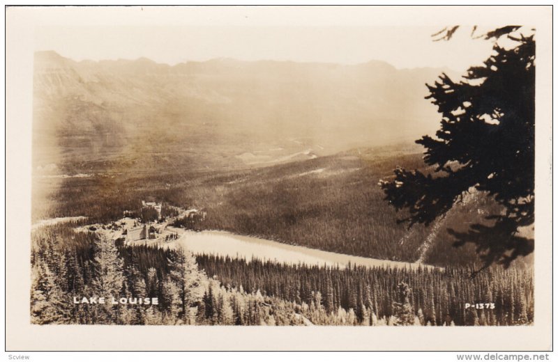 RP; Bird´s Eye View of Lake Louise, Alberta, Canada, 10-20s