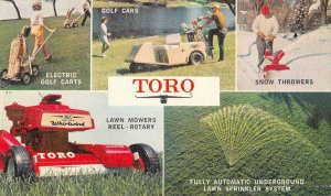 Minneapolis Minnesota Toro Mfg Corp Law Mower Snow Blower Ad Postcard AA56513