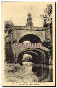 Old Postcard Juvisy sur Orge Pont des Belles fountains built in 1728 restored...