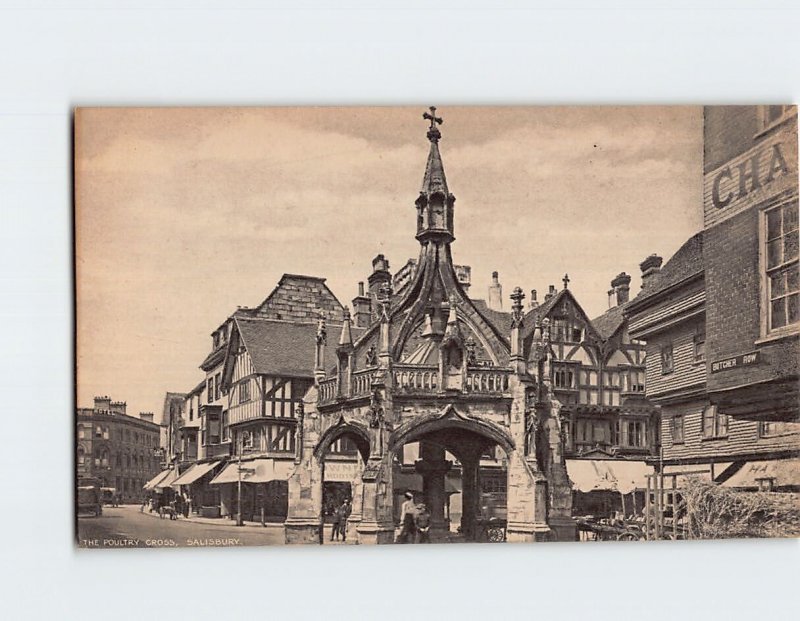 Postcard The Poultry Cross Salisbury England