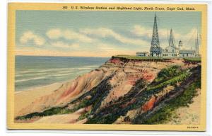 US Wireless Station Highland Lighthouse Cape Cod Massachusetts postcard
