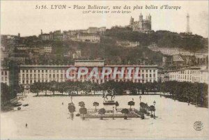 Postcard Old Lyon Place Bellecour one of the more beautiful in Europe