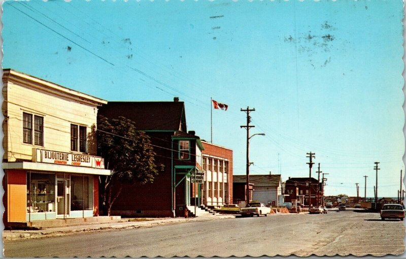 Vtg Chandler Quebec Canada Main Street View Federal Building 1970s Postcard