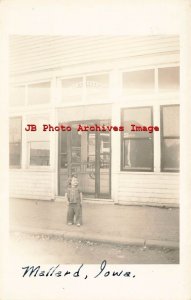 IA, Mallard, Iowa, RPPC, Post Office, Entrance View, Photo