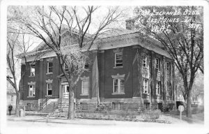 Fort Des Moines Iowa Post Exhange Bldg Real Photo Vintage Postcard AA64663