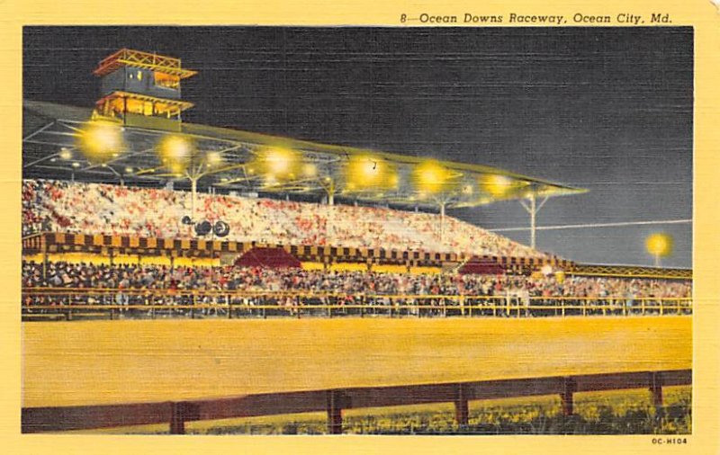 Ocean City, MD, USA Ocean Downs Raceway Horse Racing Unused 